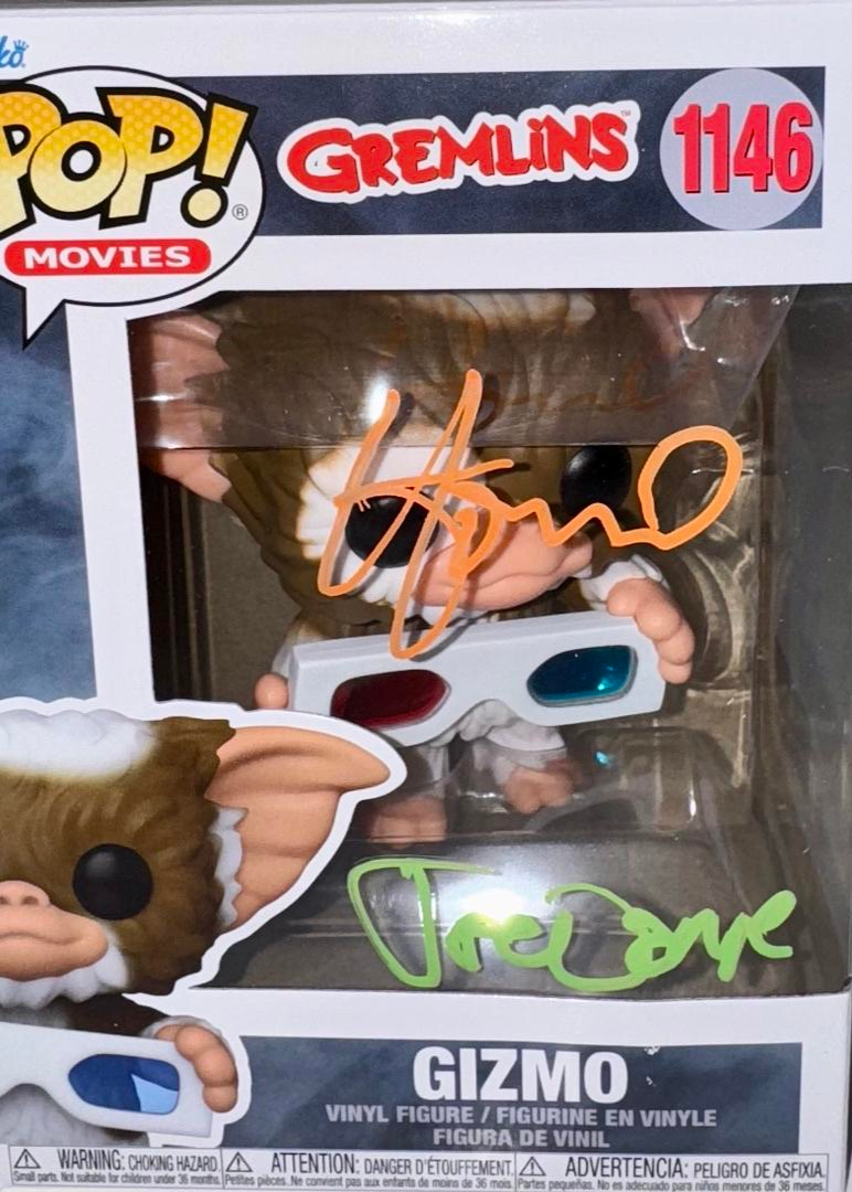 Howie Mandel Joe Dante Signed Funko Pop #1146 "Gizmo" (Gremlins) - OC Celebrity Marketing #02